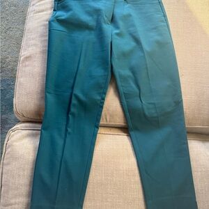 Teal Slim Fit Trousers
